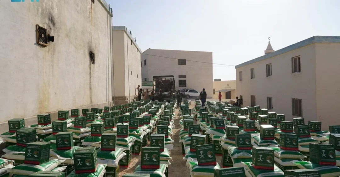 KSrelief Distributes Essential Aid to 4,476 People in Idlib, Syria
