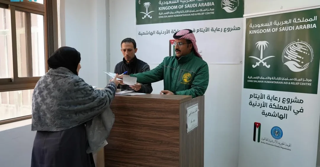 KSrelief Provides Monthly Aid to 258 Orphans in Jordan
