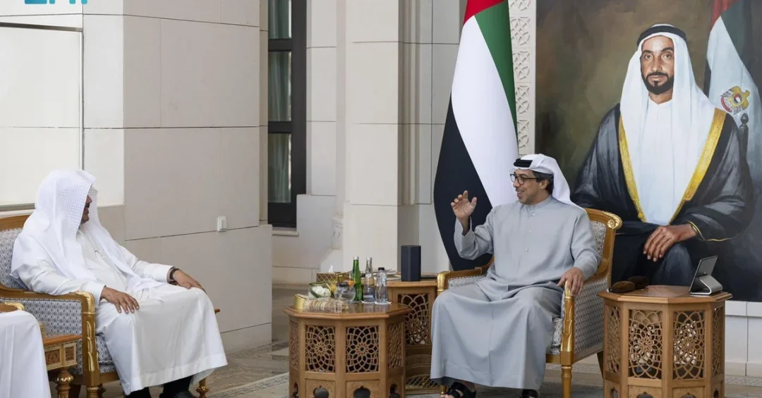 UAE VP Receives Saudi Shura Speaker at 18th GCC Legislative Meeting