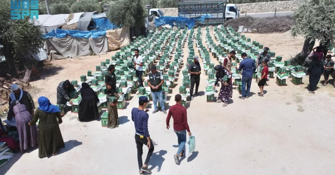KSrelief Distributes 1,828 Food and Hygiene Kits in Syria