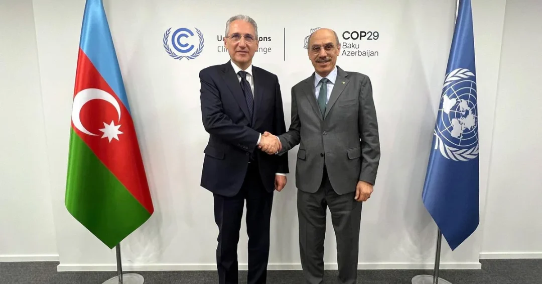 IsDB President Meets Azerbaijan Minister at COP29 in Baku