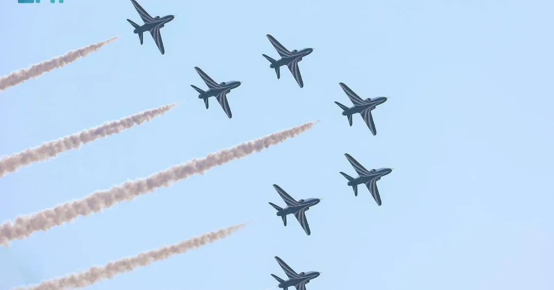 Saudi Falcons Captivate Audiences at Bahrain International Airshow 2024