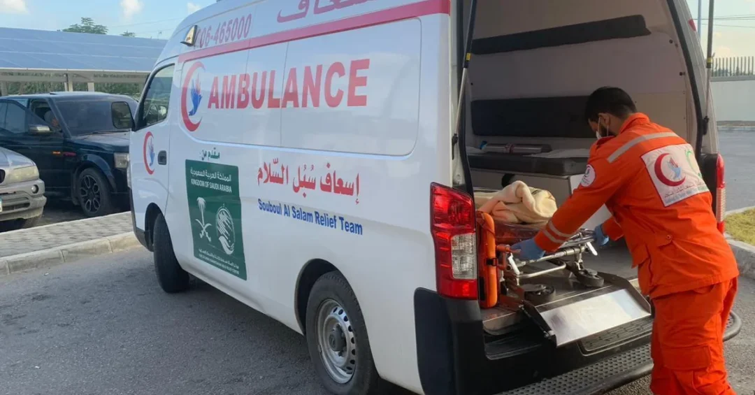 KSrelief Funds 38 Ambulance Missions in Lebanon in One Week