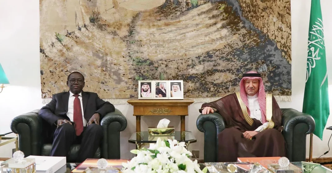 Saudi Vice Foreign Minister Meets Outgoing South Sudan Ambassador