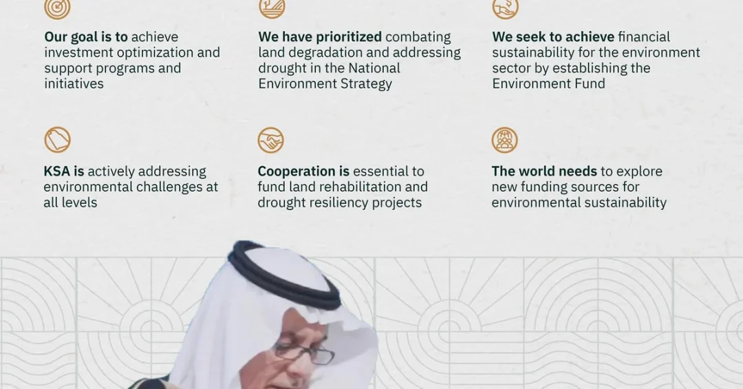 Saudi Arabia Calls for Global Partnerships to Boost Land Rehabilitation Funding