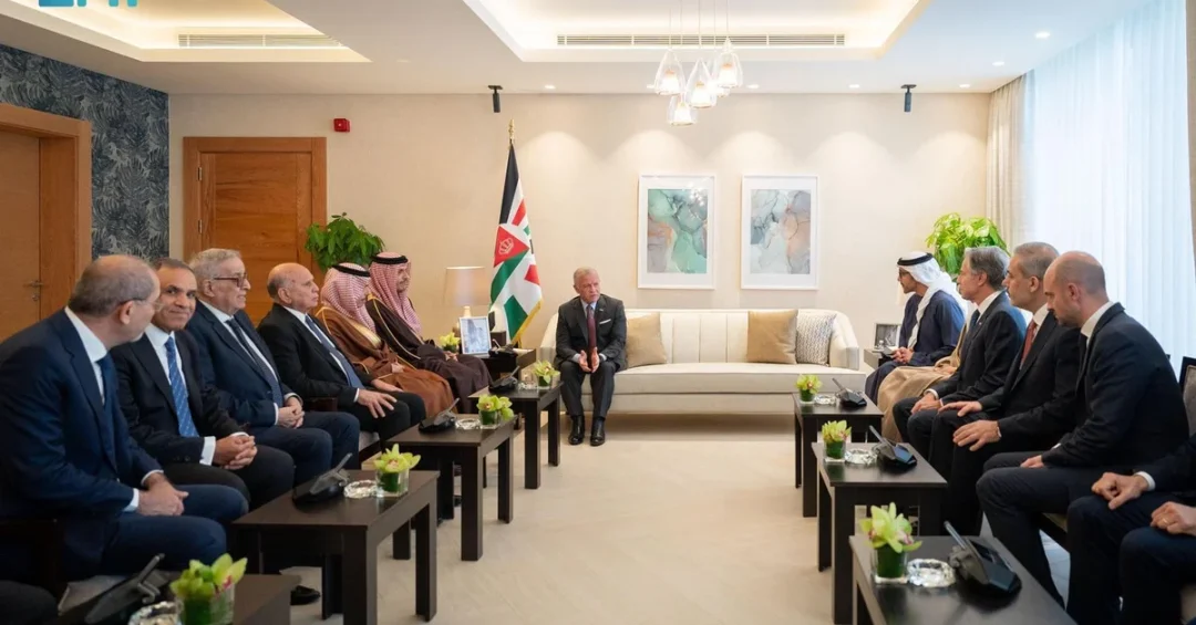 Jordanian King Meets Saudi Minister, Arab Contact Group on Syria