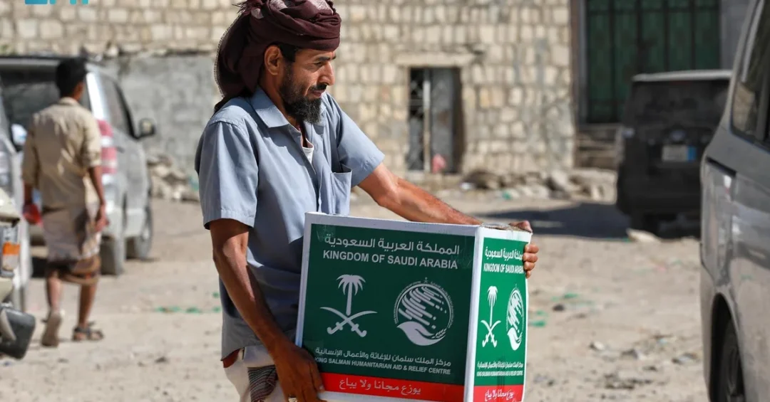 KSrelief Distributes 250 Food Baskets to Families in Yemen’s Lahj