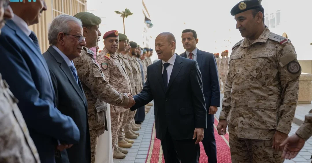 Saudi Joint Forces Commander Meets Yemeni Leadership Council Chairman