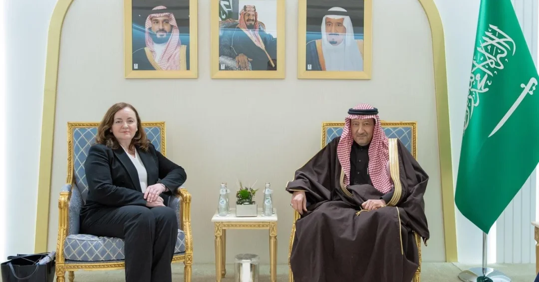 Saudi Vice Foreign Minister Meets UN CTED Chief in Riyadh for Talks