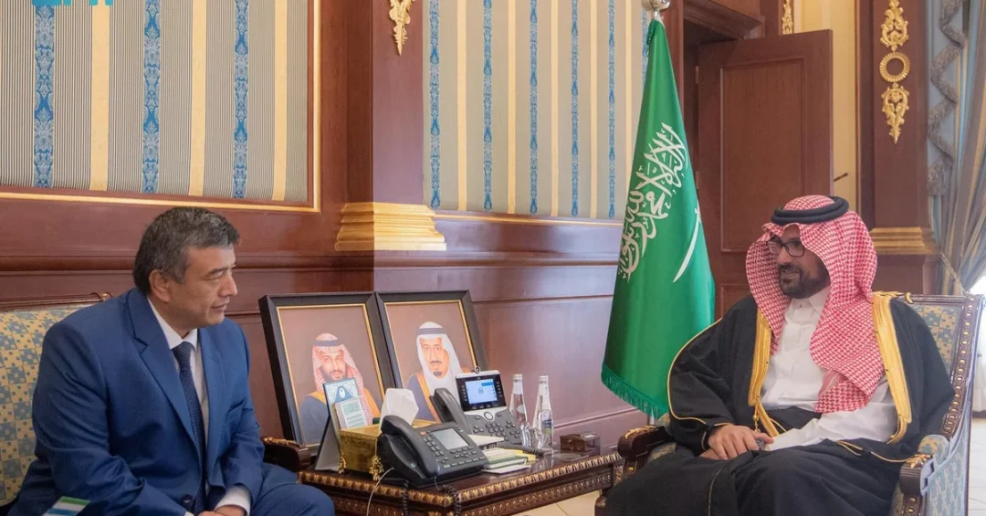 Madinah Deputy Governor Meets Uzbek Ambassador to Strengthen Ties