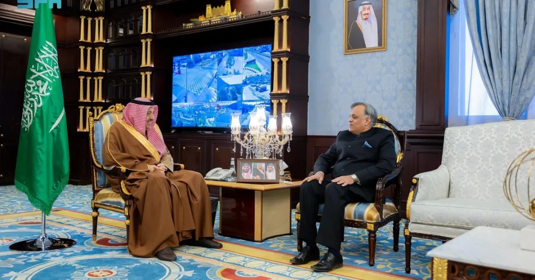 Al-Baha Governor Meets Indian Ambassador to Strengthen Bilateral Ties