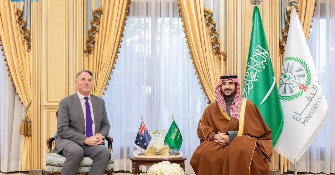 Saudi Defense Minister Meets Australian Deputy PM in Riyadh