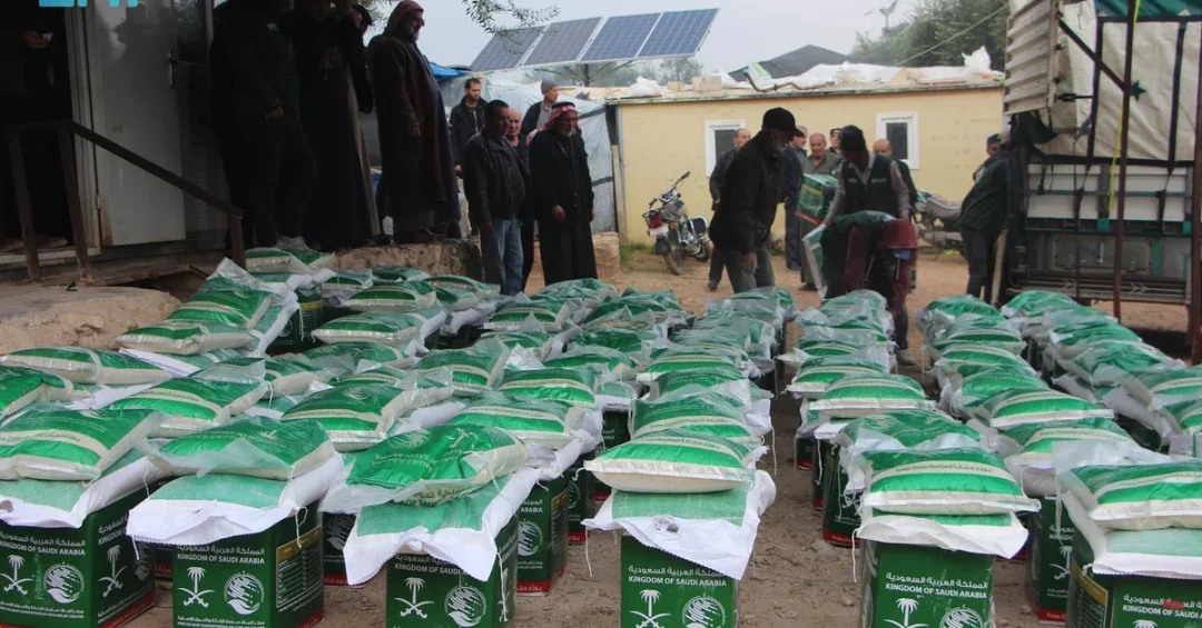 KSrelief Distributes Food and Health Kits to 551 Earthquake-Affected Families in Syria’s Idlib