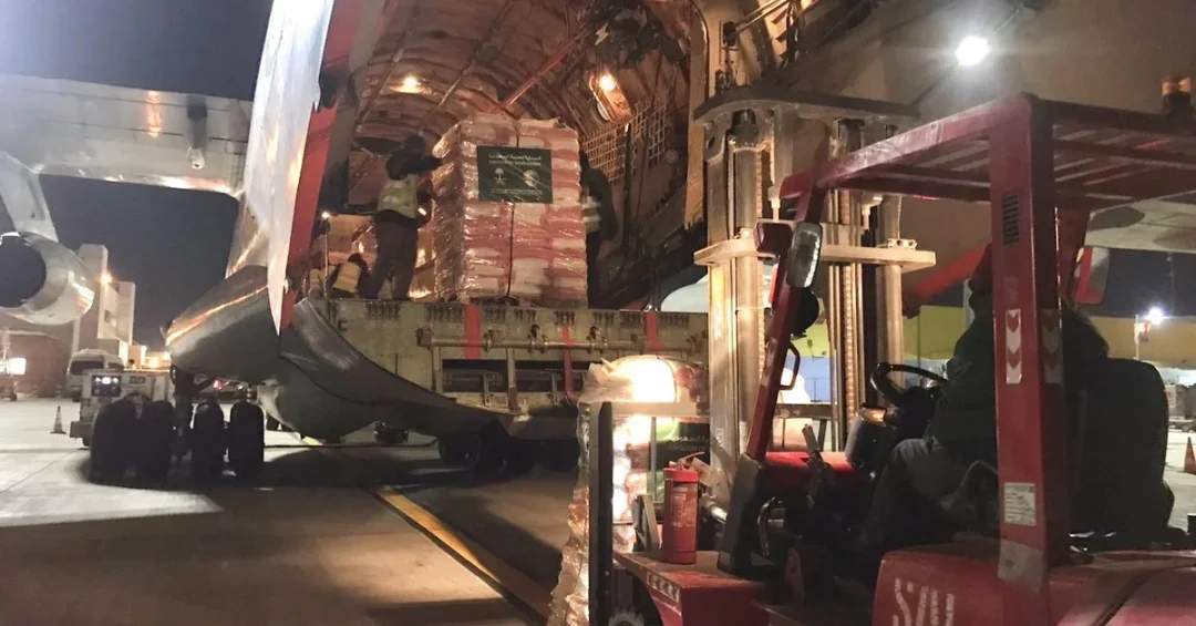 Fifth Saudi Relief Plane Delivers Essential Aid to Syria via KSrelief