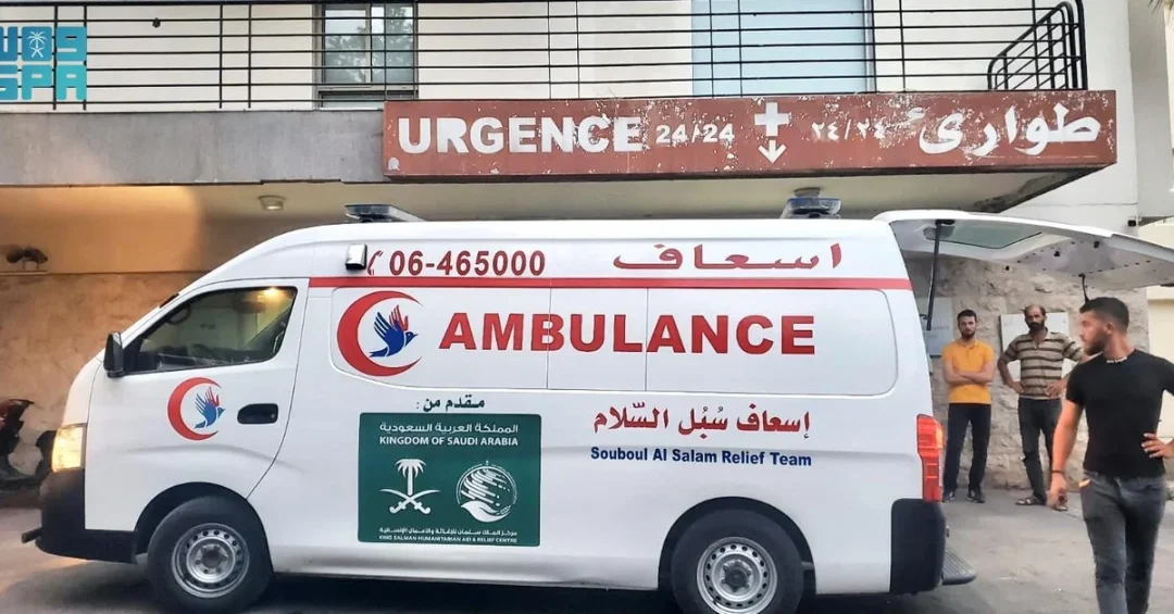 KSrelief Ambulance Service Completes 53 Missions in Lebanon