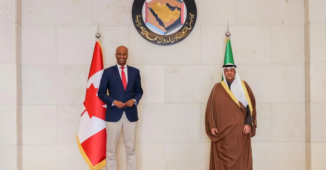 GCC Secretary General Meets Canadian Minister to Boost Bilateral Ties