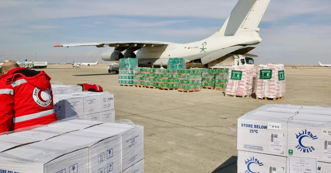 Seventh Saudi Relief Plane Arrives in Syria with Vital Aid