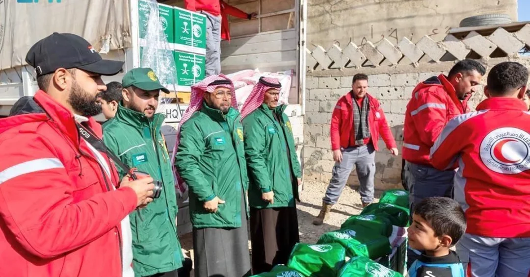KSrelief Distributes Food and Shelter Aid in Daraa, Syria