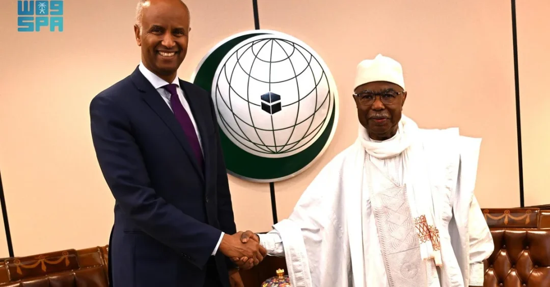 OIC Secretary General Meets Canadian Minister in Jeddah on Palestine Cooperation