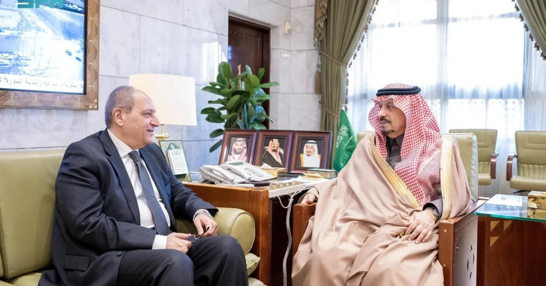Riyadh Governor Meets Egyptian Ambassador to Mark End of Tenure
