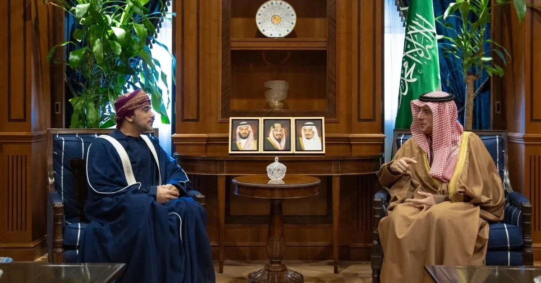 Saudi Minister Bids Farewell to Omani Ambassador in Riyadh