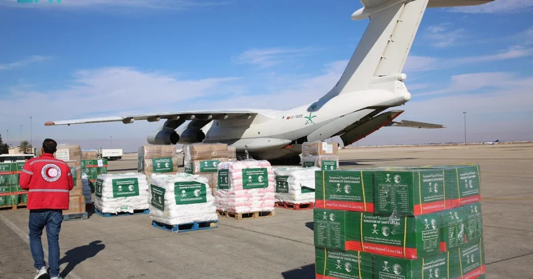 Eighth Saudi Relief Plane Arrives in Syria with Vital Supplies