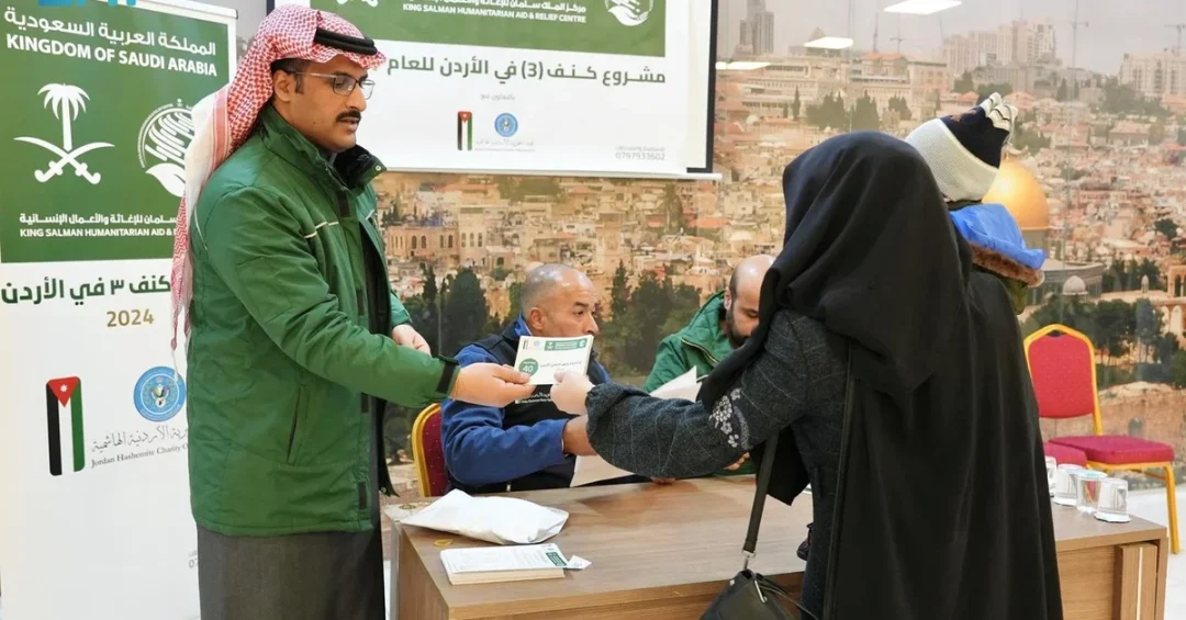KSrelief Provides 1,082 Winter Vouchers to Families in Jordan Refugee Camps