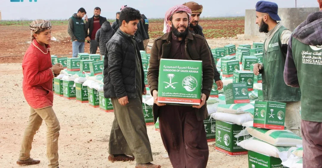 KSrelief Delivers 2,952 Food Baskets and Health Kits to Earthquake-Affected Syrians