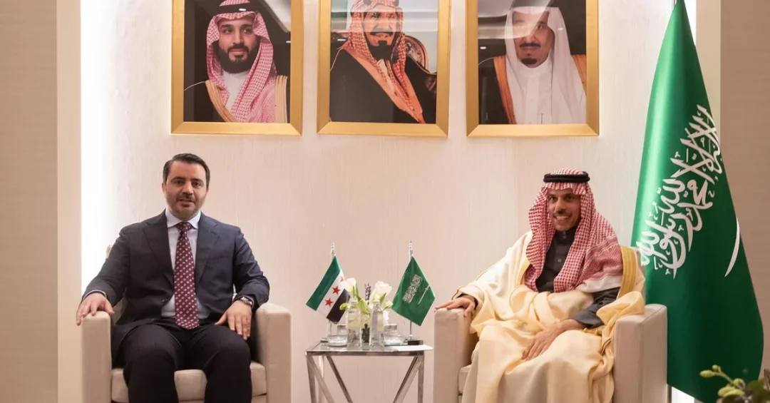 Saudi Foreign Minister Meets New Syrian Administration Official in Riyadh