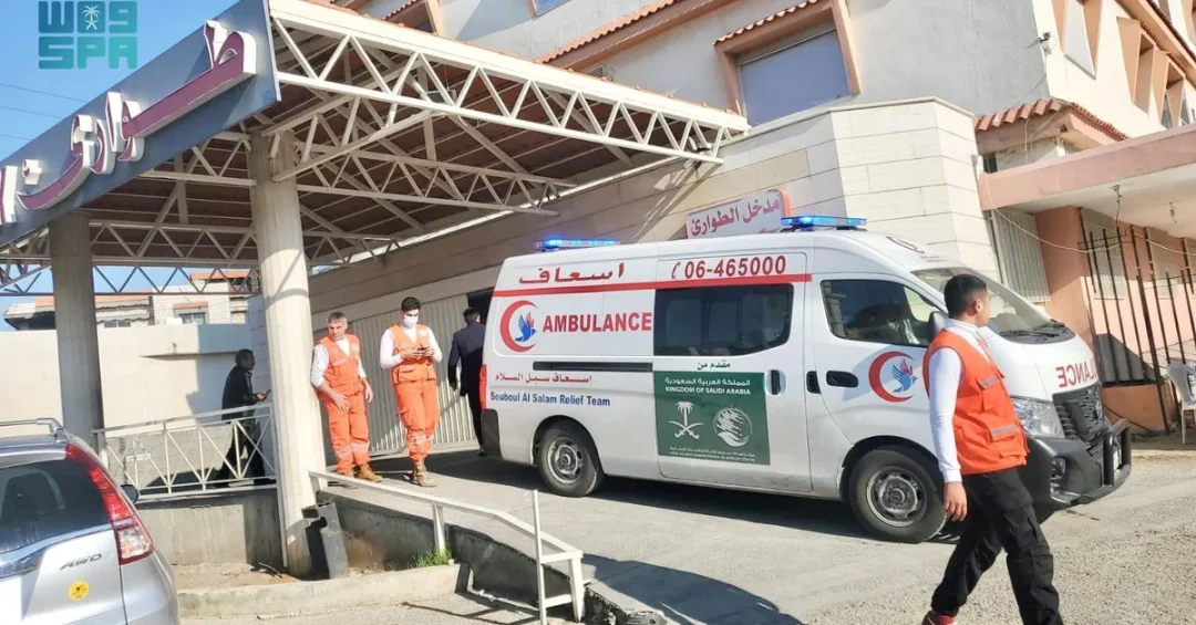 KSrelief Ambulance Service Conducts 82 Missions in Lebanon