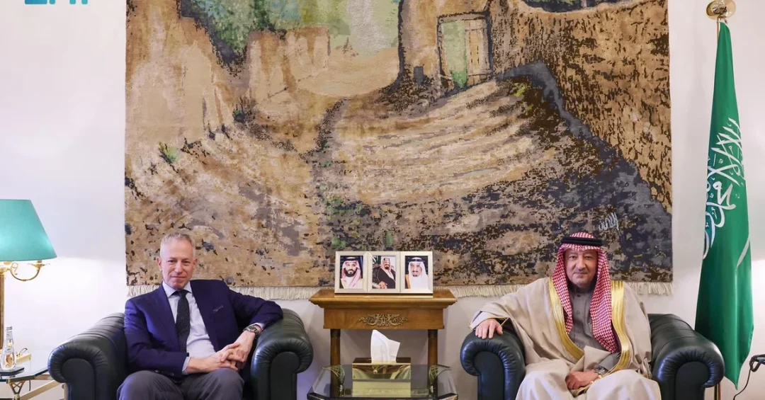 Saudi Vice Foreign Minister Eng. El-Khereiji Meets Outgoing U.S. Ambassador Michael Ratney