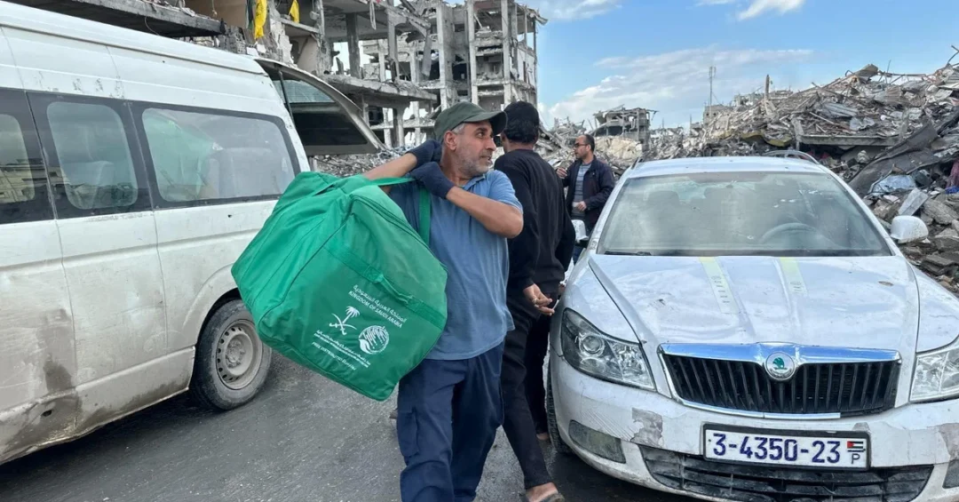 KSrelief Continues Vital Aid Deliveries in Jabalia, Northern Gaza