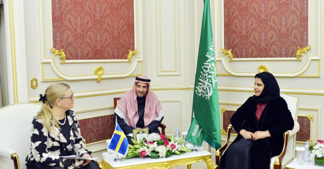 Shura Council Assistant Speaker Meets Swedish Parliament Deputy
