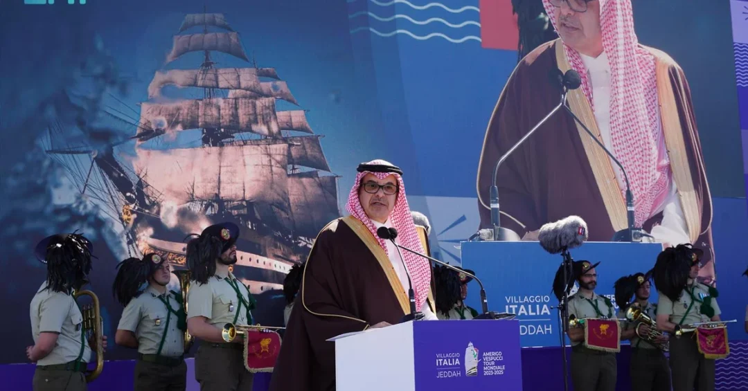 Historic Italian Tall Ship Amerigo Vespucci Docks in Jeddah