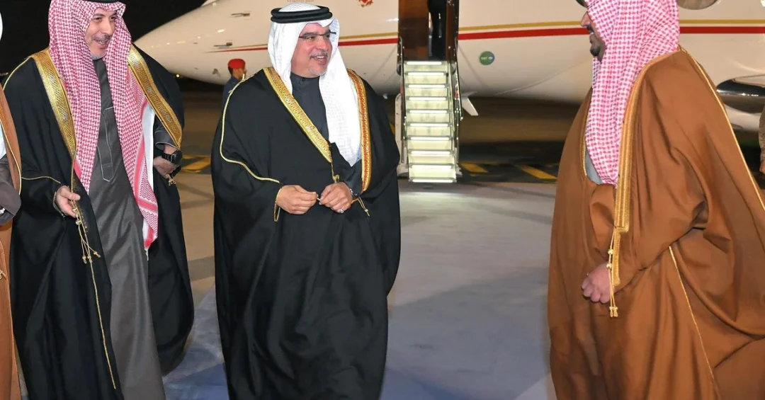 Bahrain’s Crown Prince Arrives in Riyadh for Official Visit