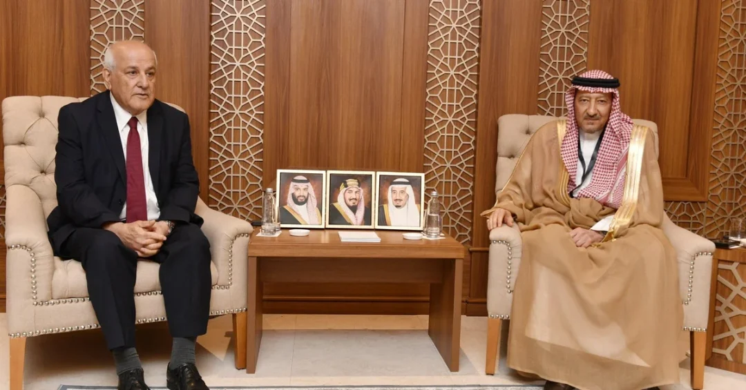Saudi Vice Foreign Minister Meets Palestinian UN Envoy at OIC Meeting