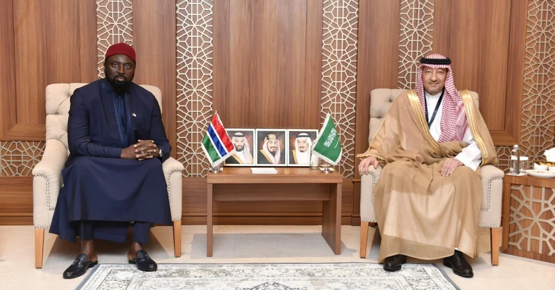 Saudi Vice Foreign Minister Discusses Bilateral Ties with Gambian Counterpart