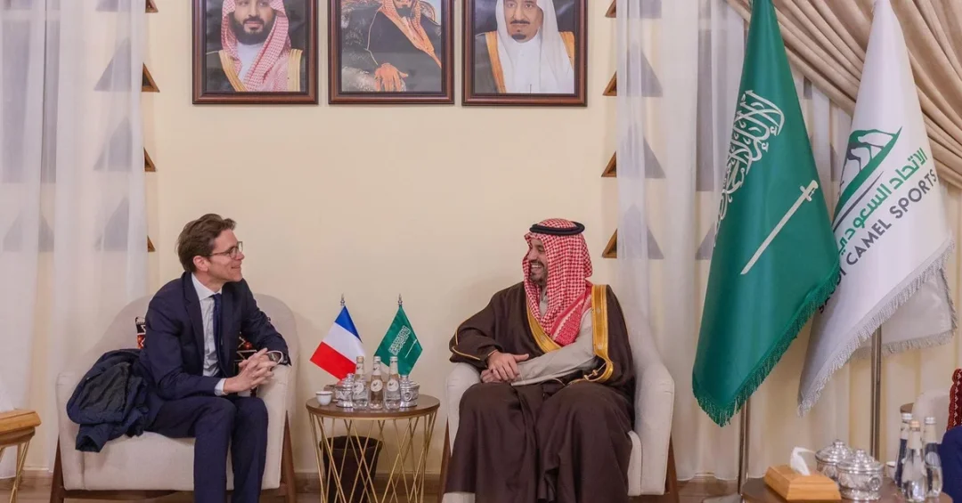 Saudi Camel Sports Chief Meets French Official to Boost Sports Ties