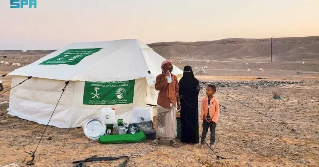 KSrelief Distributes Shelter Aid to Displaced Families in Yemen’s Al-Shihr