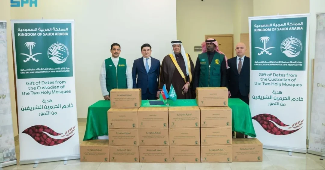 KSrelief Delivers 25 Tons of Dates to Azerbaijan as Humanitarian Gift