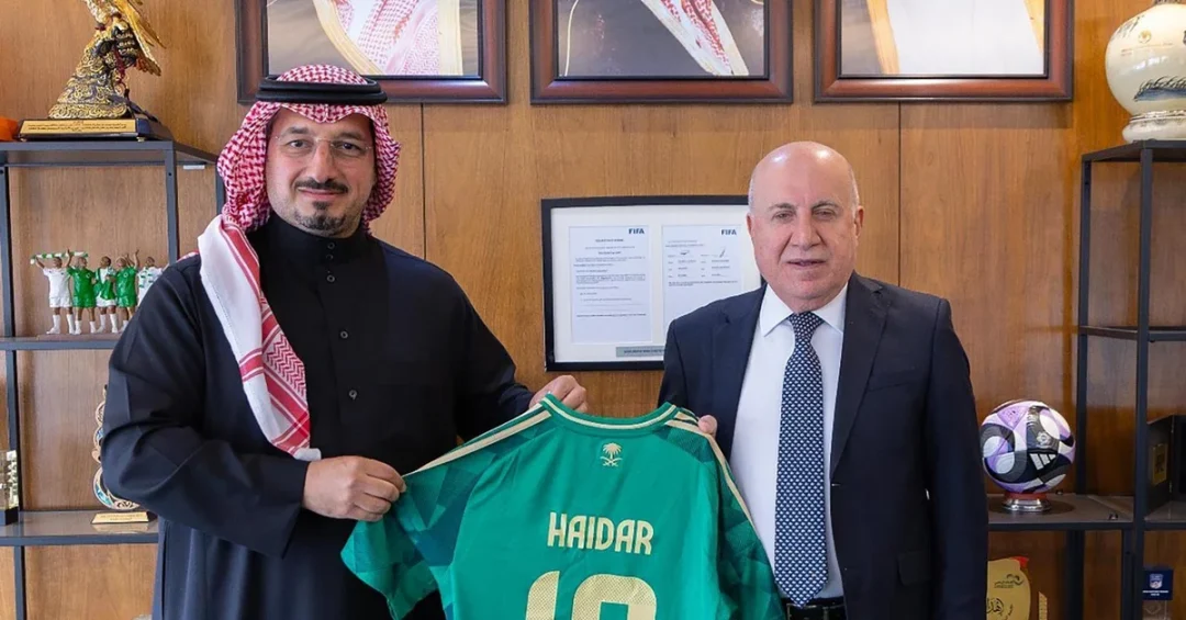 Saudi, Lebanese Football Federation Presidents Discuss Cooperation