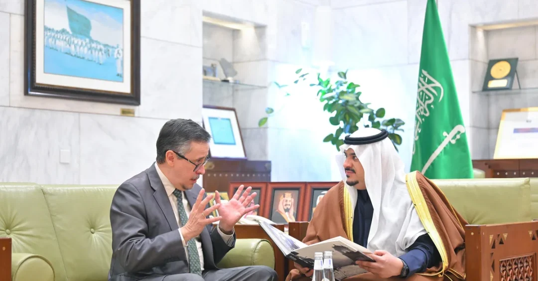 Riyadh Deputy Governor Meets Peru Ambassador to Bolster Ties