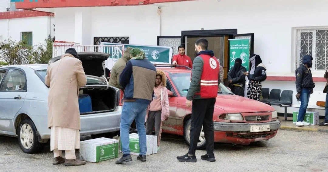 KSrelief Distributes 2,416 Food Baskets to Storm-Affected Families in Libya’s Derna
