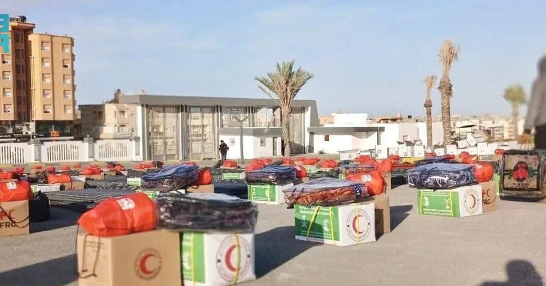 KSrelief Delivers 600 Food Baskets to 2,907 in Cyclone-Hit Libyan Town