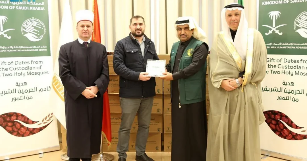 KSrelief Delivers Saudi Gift of 25 Tons of Dates to Albania