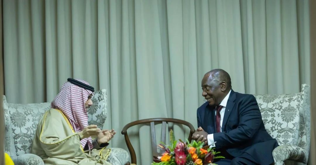 South African President Receives Saudi Foreign Minister in Johannesburg