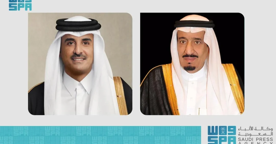 Qatari Leadership Congratulates Saudi King on Founding Day