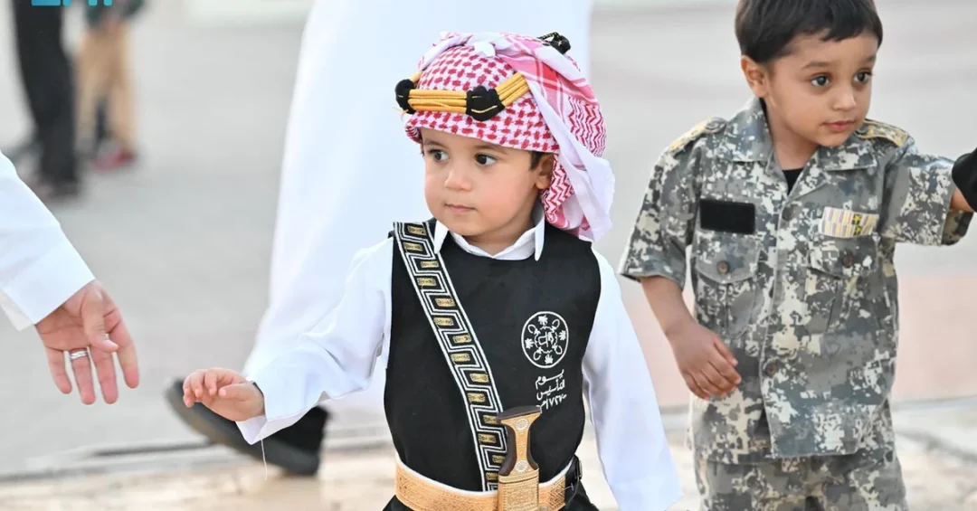 Jazan Celebrates Saudi Founding Day with Traditional Attire