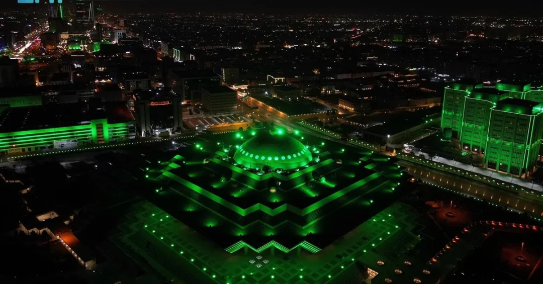 Saudi Arabia Celebrates Founding Day with Green Illumination