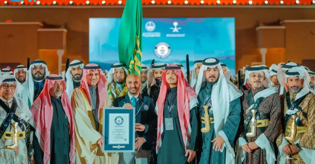 Saudi Arabia Sets Guinness Record for Largest Ardah Performance at Founding Day